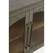 Archdale Gray 2 Glass Door Accent Storage Cabinet
