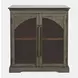 Archdale Gray 2 Glass Door Accent Storage Cabinet