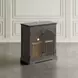 Archdale Gray 2 Glass Door Accent Storage Cabinet