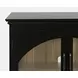 Archdale Black 2 Glass Door Accent Storage Cabinet