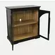 Archdale Black 2 Glass Door Accent Storage Cabinet