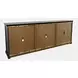 Archdale Black 6 Glass Door Sideboard