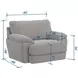 Jaden Steel Upholstered Chair and A Half with Pillows