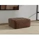 Jaden Cocoa Upholstered Square Cocktail Ottoman