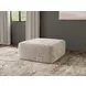 Jaden Steel Upholstered Square Cocktail Ottoman