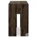 Abaso Ebony Rustic Wormwood Oak 80" Console Table
