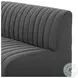 Augustine FIQA Boucle Charcoal Performance Fabric 82" Dining Banquette