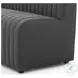 Augustine FIQA Boucle Charcoal Performance Fabric 82" Dining Banquette