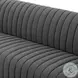 Augustine FIQA Boucle Charcoal Performance Fabric 82" Dining Banquette