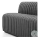Augustine FIQA Boucle Charcoal Performance Fabric 82" Dining Banquette