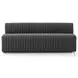 Augustine FIQA Boucle Charcoal Performance Fabric 82" Dining Banquette