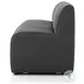 Augustine FIQA Boucle Charcoal Performance Fabric 82" Dining Banquette