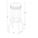 Theodore Red And Chrome Upholstered Top Bar Stool Set of 2