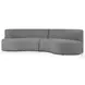 Opal Hayes Smoke Outdoor 2 Piece Sectional