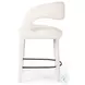 Hawkins Omari Natural Performance Fabric Counter Height Stool
