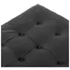 Halston Heirloom Black Leather Ottoman