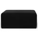 Eagan Black Upholstered Rectangular Cocktail Ottoman