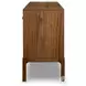 Arturo Natural Walnut Veneer 6 Door Sideboard