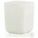 Basil Matte White Cast Aluminum Outdoor Square Drink Table