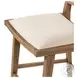 Sage Savile Flax Performance Fabric Counter Height Stool