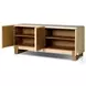 Hatch Natural Raffia 4 Door Sideboard