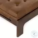 Halston Heirloom Sienna Leather Cocktail Ottoman