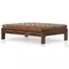 Halston Heirloom Sienna Leather Cocktail Ottoman