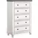 Carriage House Cottage and Dark Brown 5 Drawer Chest