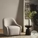 Levi Knoll Sand Performance Fabric Swivel Chair
