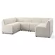 Augustine Capri Oatmeal Performance Fabric 106" U Shape Dining Banquette