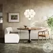 Augustine Capri Oatmeal Performance Fabric 100" L Shape Dining Banquette
