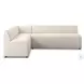 Augustine Capri Oatmeal Performance Fabric 100" L Shape Dining Banquette