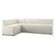 Augustine Capri Oatmeal Performance Fabric 100" L Shape Dining Banquette