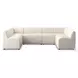 Augustine Capri Oatmeal Performance Fabric 120" U Shape Dining Banquette