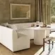 Augustine Capri Oatmeal Performance Fabric 110" L Shape Dining Banquette