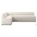 Augustine Capri Oatmeal Performance Fabric 110" L Shape Dining Banquette