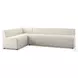 Augustine Capri Oatmeal Performance Fabric 110" L Shape Dining Banquette