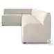 Augustine Capri Oatmeal Performance Fabric 110" L Shape Dining Banquette