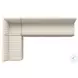 Augustine Capri Oatmeal Performance Fabric 110" L Shape Dining Banquette
