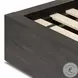 Leo Smoked Black Queen Panel Bed