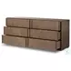Leo Rustic Grey Panel Bedroom Set