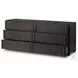 Leo Smoked Black 6 Drawer Dresser