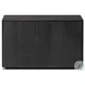 Leo Smoked Black Veneer 3 Drawer Nightstand
