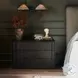 Leo Smoked Black Veneer 3 Drawer Nightstand