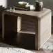 Leo Rustic Grey Rectangular End Table