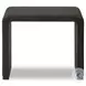 Leo Smoke Black Rectangular End Table