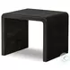 Leo Smoke Black Rectangular End Table