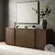 Leo Rustic Grey 4 Door Sideboard