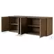 Leo Rustic Grey 4 Door Sideboard