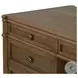 Toulouse Toasted Oak Veneer 7 Drawer Executive Desk